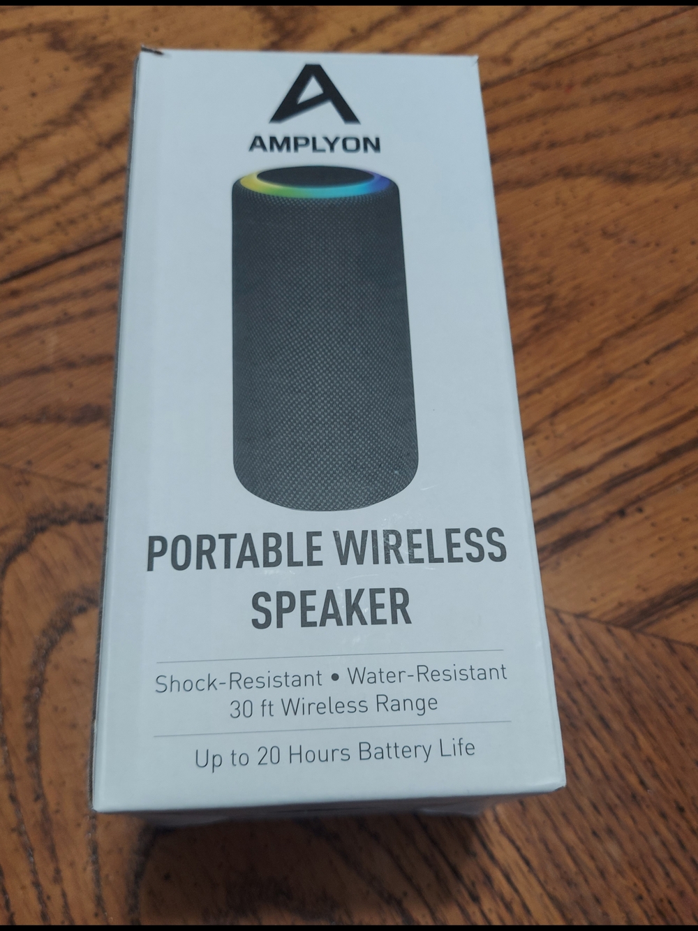 Portable Wireless Speaker - Black with Multi-Color LED